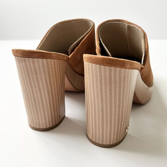 NEW Sam Edelman Shiloh Heeled Mule in Frontier Brown Size 9.5 - Picture 4 of 7